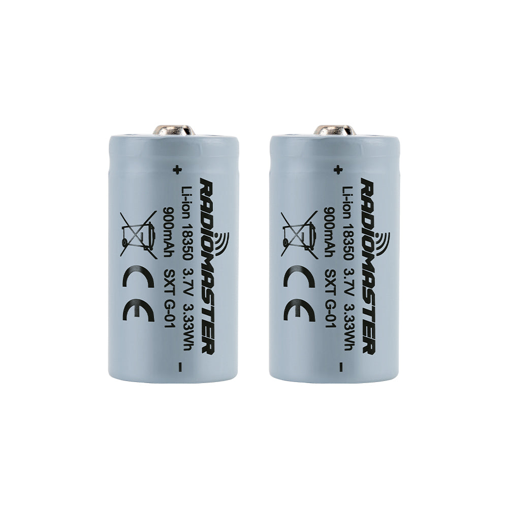 Аккумулятор RadioMaster 900mah 3.7v Li-ion 18350 for Zorro Radio Controller (2pcs) для FPV дрона