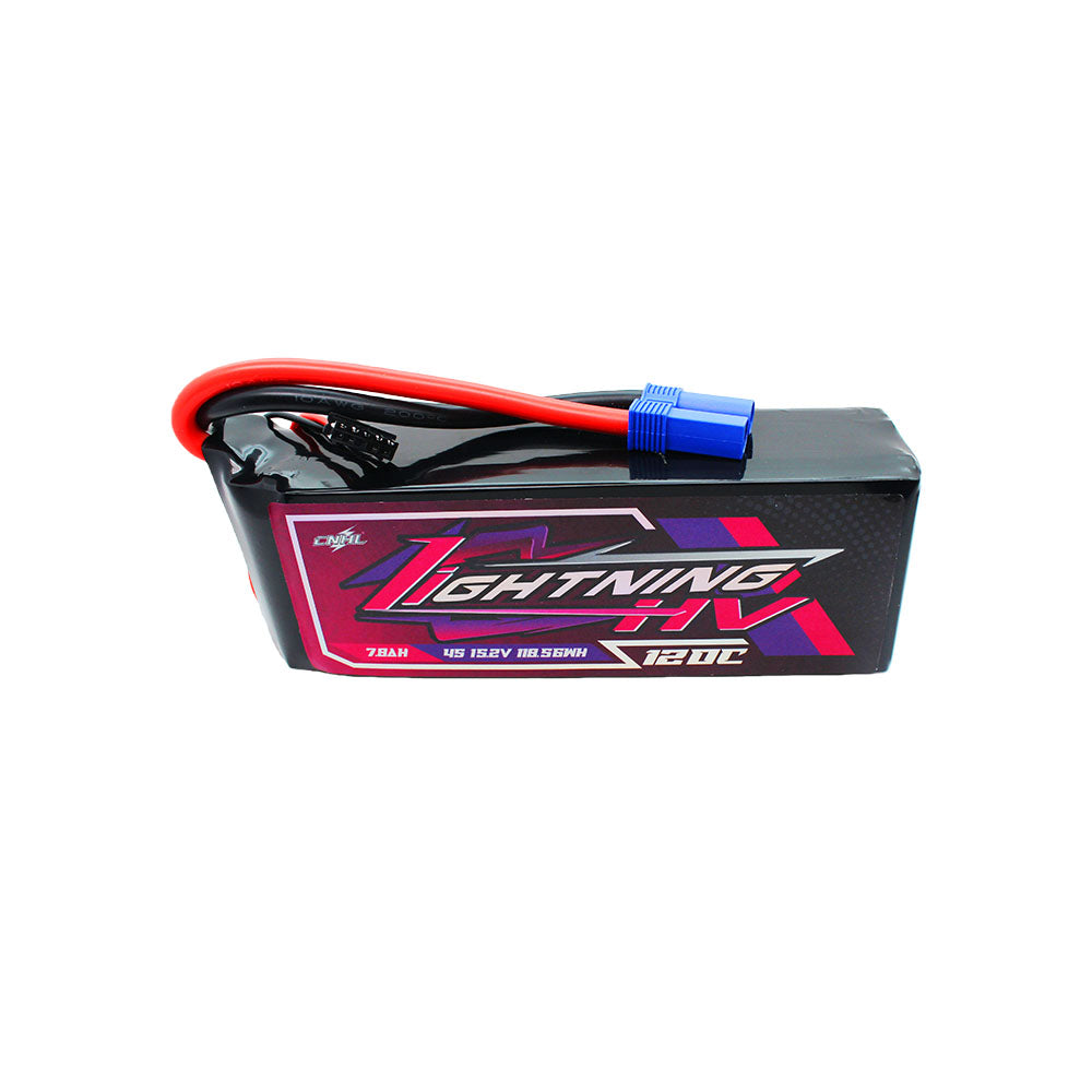Аккумулятор CNHL Lightning LiHV 7800mAh 15.2V 4S 120C HV with EC5 Plug для FPV дрона