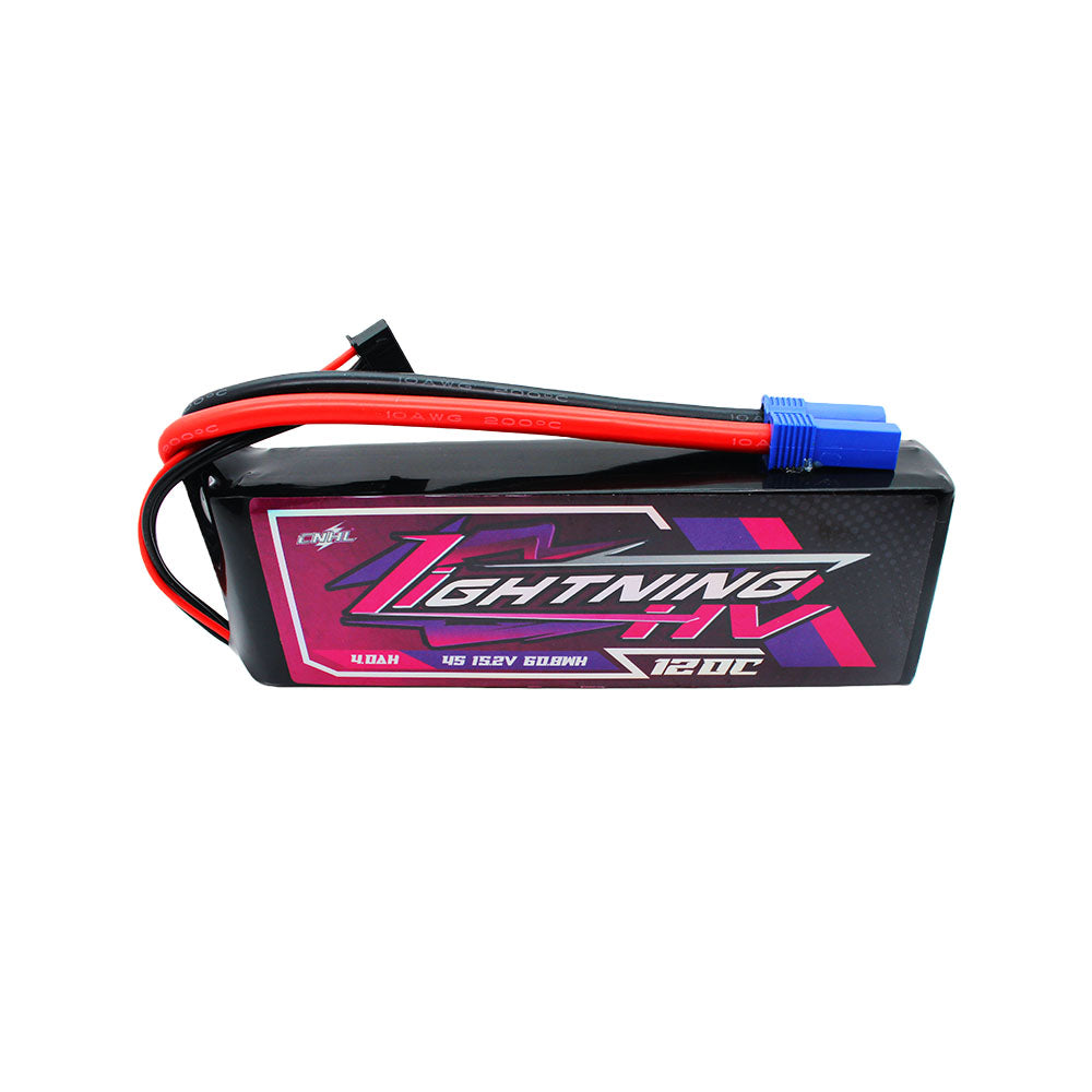 Аккумулятор CNHL Lightning LiHV 4000mAh 15.2V 4S 120C HV with EC5 Plug для FPV дрона