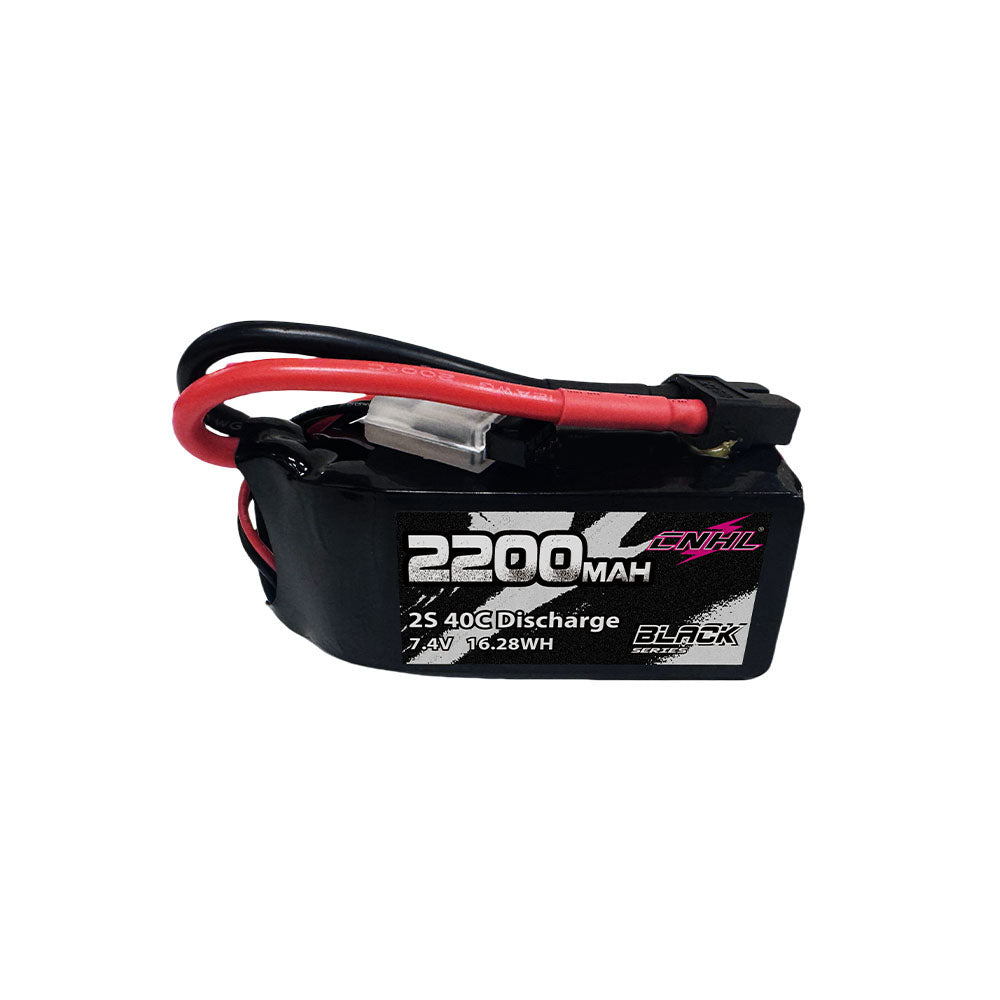 Аккумулятор CNHL Black Series 2200mAh 7.4V 2S Shorty 40C with XT60 Plug для FPV дрона