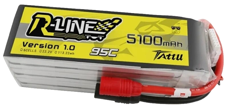 Аккумулятор Tattu R-Line 5100мАч 6S 95C LiPo (AS150)