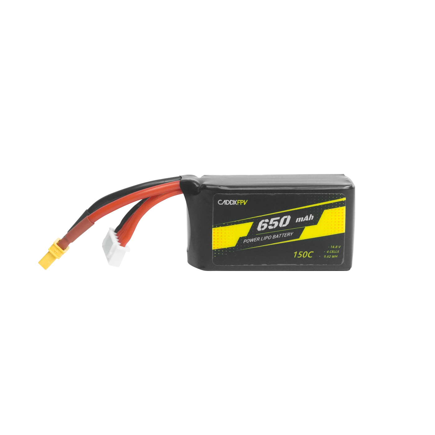 Аккумулятор CADDXFPV 650mAh 4S 14.8V 150C FPV — 650mAh для FPV дрона
