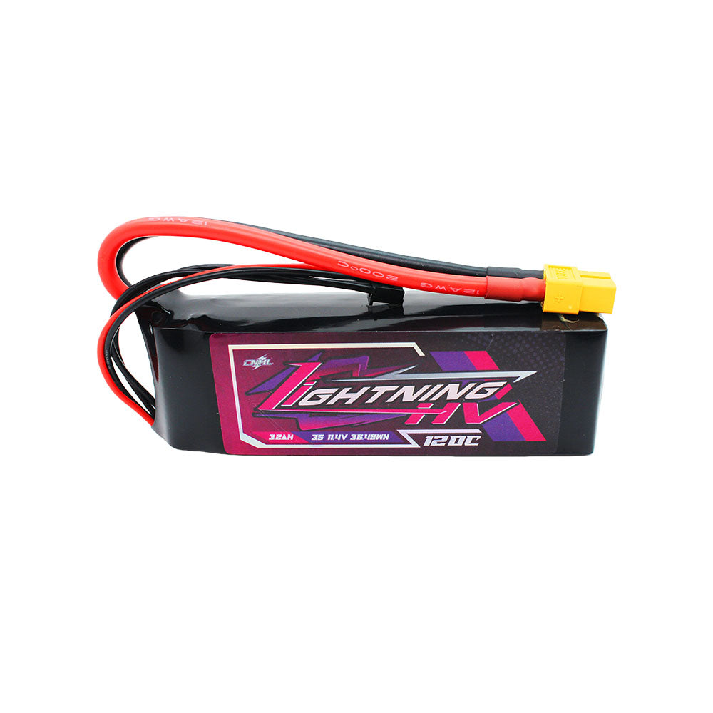 Аккумулятор CNHL Lightning LiHV 3200mAh 11.4V 3S 120C HV with XT60 Plug для FPV дрона
