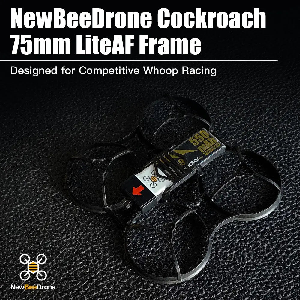 Аксессуар NewBeeDrone Cockroach 75mm Brushless LiteAF Racing Frame — Solid Black