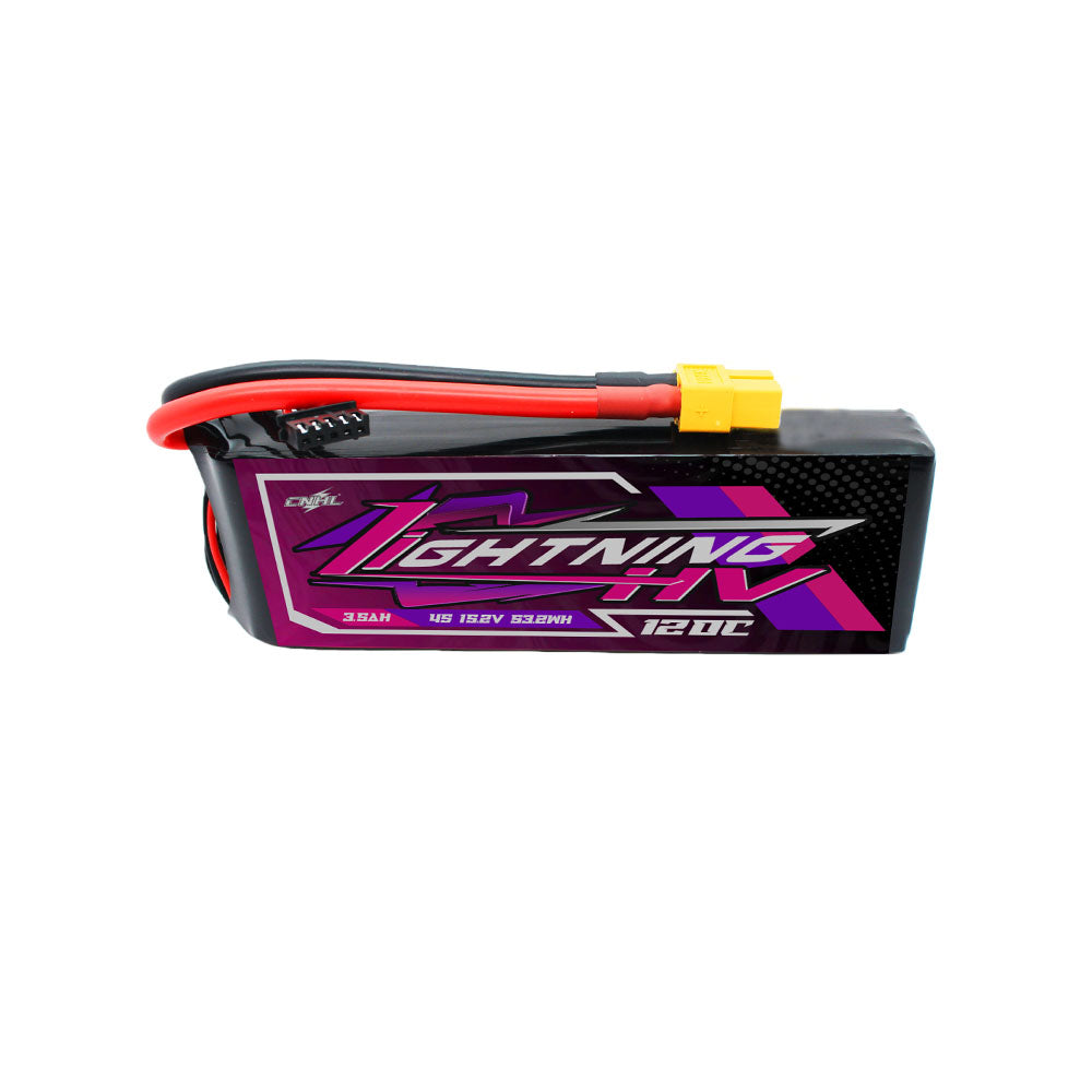 Аккумулятор CNHL Lightning LiHV 3500mAh 15.2V 4S 120C HV with XT60 Plug для FPV дрона